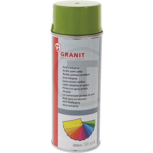 GRANIT Verf Claas zaad groen Acryl verfspray - 400 ml spuitbus