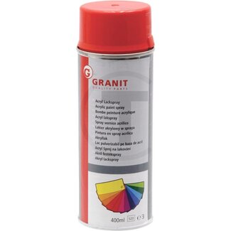 GRANIT Verf Claas rood Acryl verfspray - 400 ml spuitbus