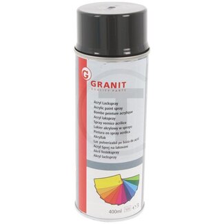 GRANIT Claas donkergrijs Acryl verfspray - 400 ml spuitbus