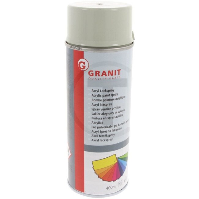 GRANIT Verf Claas lichtgrijs Acryl verfspray - 400 ml spuitbus
