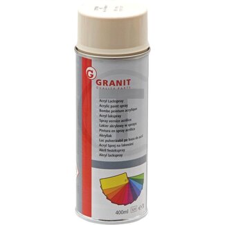 GRANIT IHC licht ivoor Acryl verfspray - 400 ml spuitbus