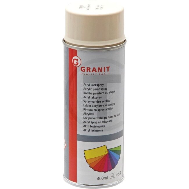 GRANIT IHC licht ivoor Acryl verfspray - 400 ml spuitbus - 27077001