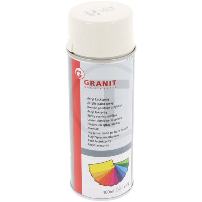 GRANIT IHC wit Acryl verfspray - 400 ml spuitbus - 27077029