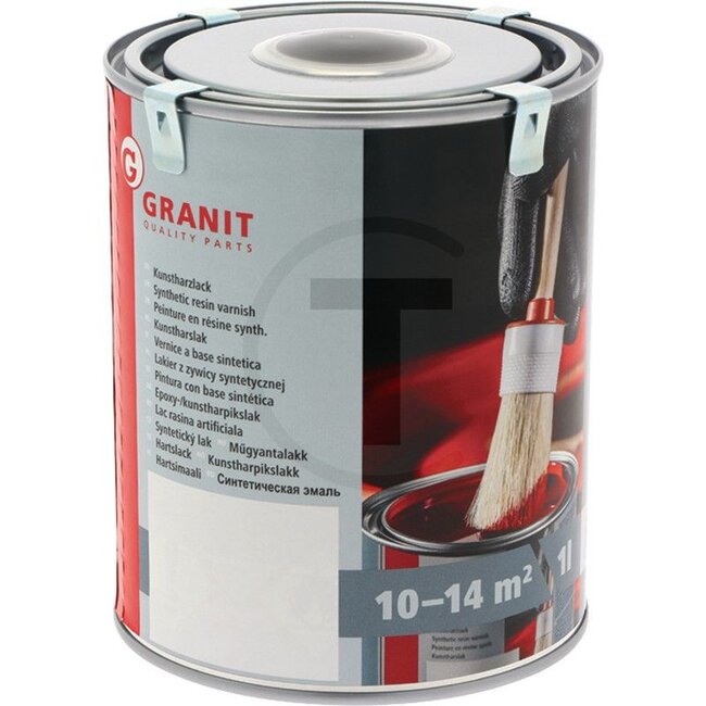 GRANIT Tractor paint John Deere black matt - 1 l tin