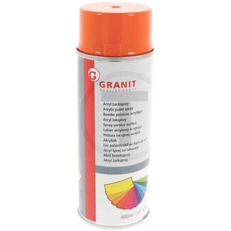 GRANIT Verf Kubota oranje Acryl verfspray - 400 ml spuitbus