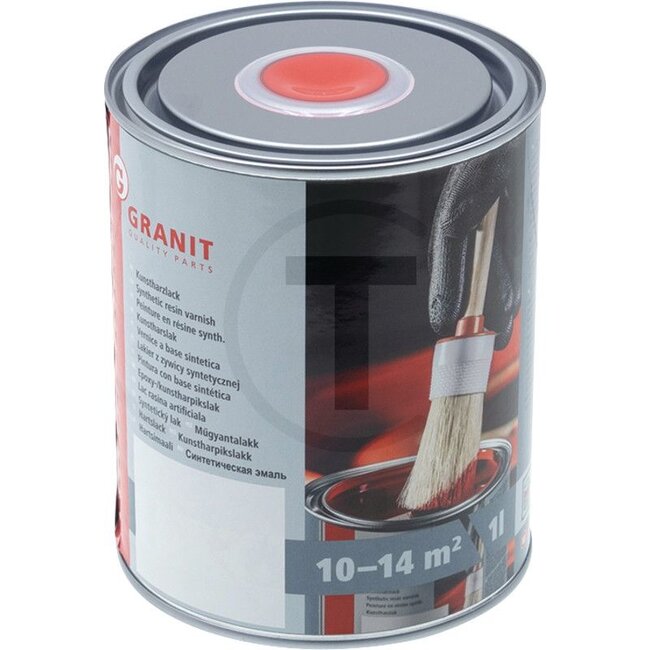 GRANIT Verf RAL 3000 vuurrood - 1 liter blik