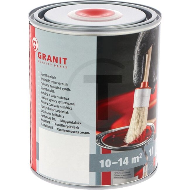 GRANIT Verf RAL 3020 verkeersrood - 1 liter blik