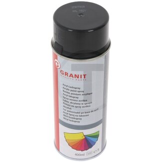 GRANIT Verf RAL 7021 zwart grijs Acryl verfspray - 400 ml spuitbus