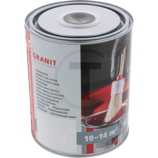 GRANIT Verf RAL 9005 diepzwart glanzend - 1 liter blik