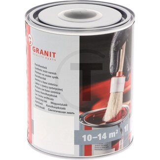 GRANIT Lack RAL 9005 tiefschwarz matt - 1 Liter Dose
