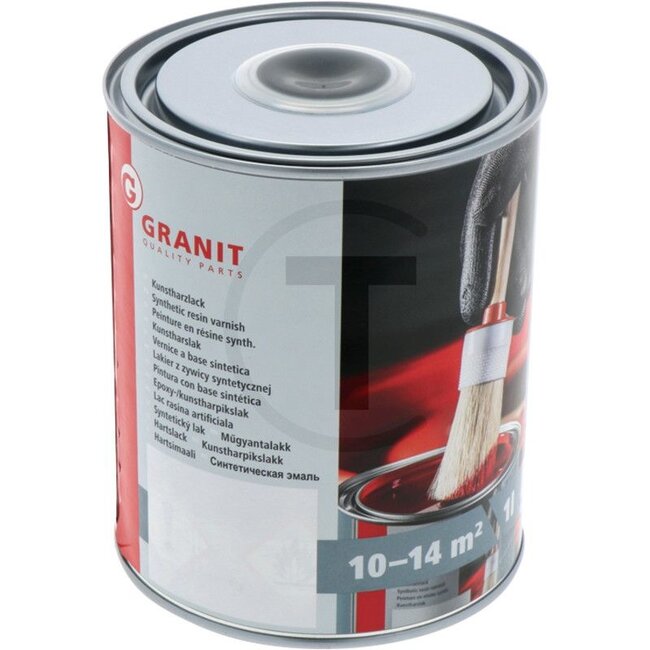 GRANIT Verf RAL 9011 grafietzwart - 1 liter blik