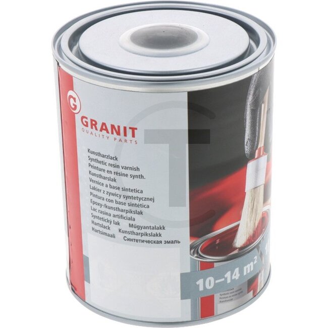 GRANIT Verf RAL 9017 verkeerszwart - 1 liter blik