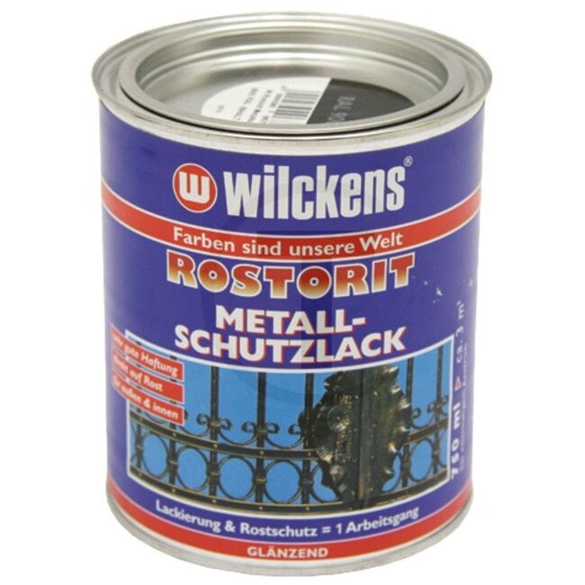 Wilckens Metal protection paint black 750 ml tin - 11990500050