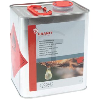 GRANIT Kunsthars-verdunner - 3 liter blik
