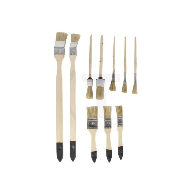 MAKO Kwastenset platte, ronde, radiator- en emailleerkwasten - 10 stuks