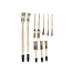 MAKO Brushes set plate, round, radiator- and emailleerkwasten - 10 pieces