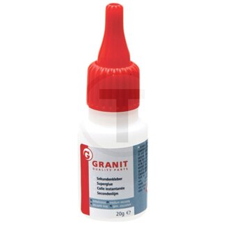 GRANIT Sekundenkleber transparent, Viskosität 50 - 100 mPa s - 20 gramm Flasche