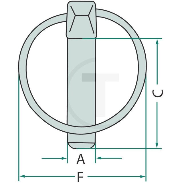 GRANIT Klappstecker-Satz verzinkt 20 Stück