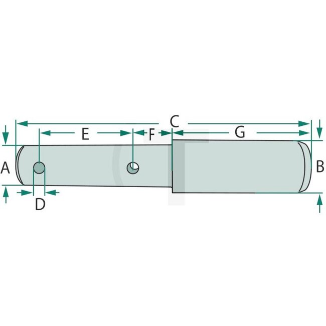 GRANIT Topstang-verlooppen cat. 2/3 - 25 mm - 32 mm - 172 mm