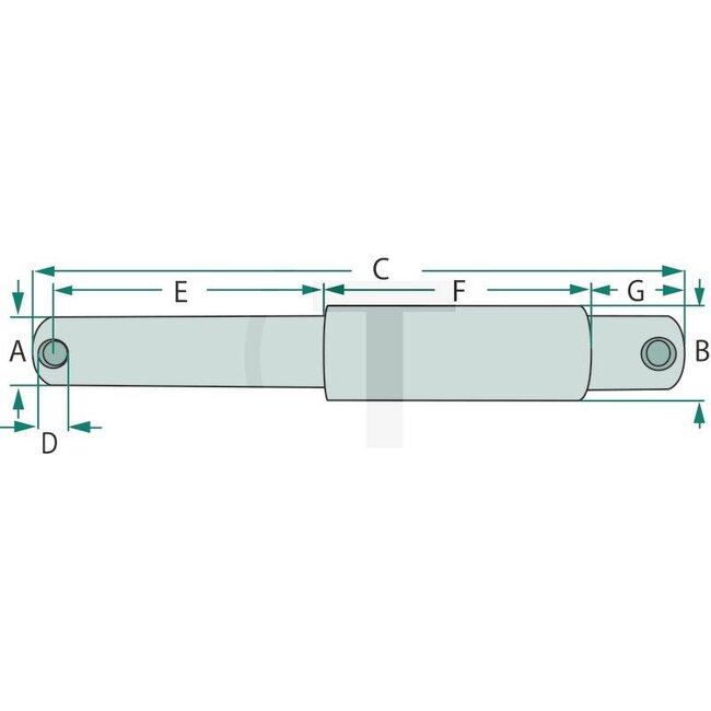 GRANIT Oberlenker-Stufenbolzen Kat. 1-2 | 19 mm | 25 mm | 170 mm