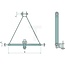 Aanhangwagenkoppeling trekbok - 812 mm - 85 pk