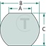 Lower link ball Cat. 1 | Ø 22 mm | 44 x 35 mm - 11126