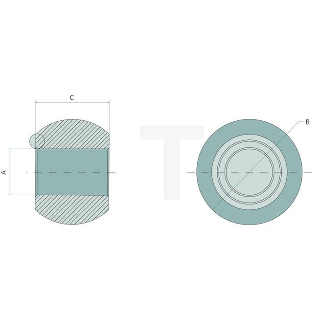 GRANIT Heavy Duty lower link ball Cat. 2/3 | Ø 28 mm | 64 x 45 mm