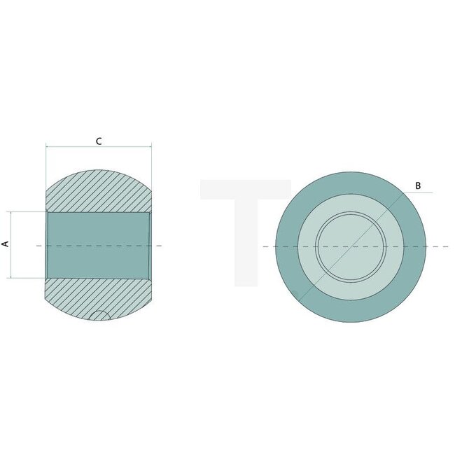 GRANIT Lower link ball Heavy Duty cat. 3 / 2 | Ø 37 mm | 56 x 38 mm
