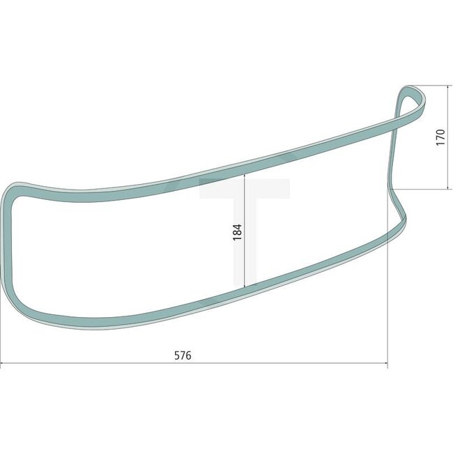 GRANIT Glas voor koplampen John Deere 6130-7530 PR | AL181666, 59303
