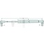 Stabilus Gasdruckdämpfer Heckscheibe 200 N, 485 mm, Hub 201 mm | 1-99-976-066, 1-99-976-051, 47108191
