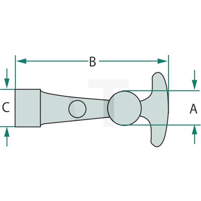 GRANIT Haubenhalter mittellang 120 mm - 6FH354102-051