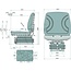 GRANIT Zitting / stoel bekleding stof grijs - 240920023, STPLUSV42CLOTH | Technische gegevens: • Geveerde zitting met veerinstelling voor een gewicht van: 50 tot 130 kg