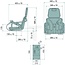 GRANIT Children’s seat folding no suspension, PVC, width 350 mm | STYP11KID
