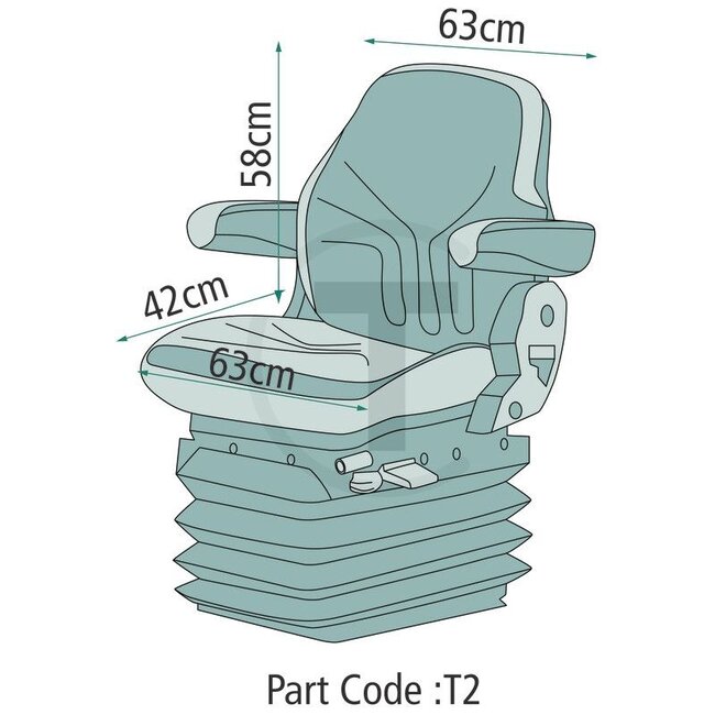 GRANIT Sitzbezug für Grammer Sitze 741