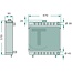 GRANIT Radiateur 570 x 470 mm, Ø 38 / 45 mm Ford 2610-7810 | 87687383, 81875325, 83990194, 83927156, 83903964, 83903929, 81817277, 81817283, E0NN8005MD15M, 87712916