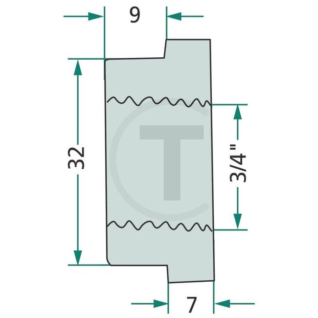 Calix Motorvoorverwarmer compleet met adapter draad 3/4"