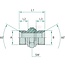 GRANIT GA 3/8 M-BSP x 1/2 M-BSP - Gerade Adapter