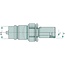 GRANIT Snelkoppeling male schotwand 10L M16 x 1,5, DN 12, maat 3, 250 bar | KSS10L3