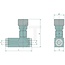 Oleodinamica Marchesini Smoorterugslagventiel VRFU - 3/8” BSP, knop - 85036002, DRV-K-06