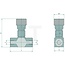Oleodinamica Marchesini Smoorventiel VRFB - 1/4” BSP, knop - 85036015, DV-K-04