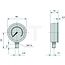 WIKA Manometer 40 bar, Ø: 63 mm, 1/4" - 85000403, 1910000384