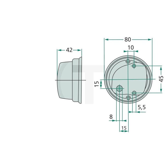 GRANIT Feu de position - 70799244, 2PF001259-631