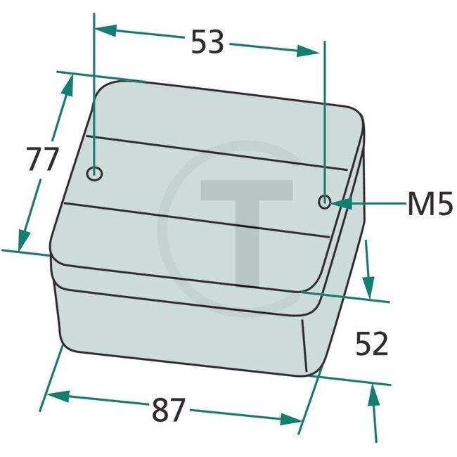 GRANIT Rear fog light 85 x 75 x 50 mm, P21W, 12 V | FR.20.000