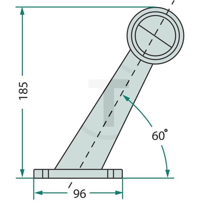 GRANIT LED Positionsleuchte links und rechts 12 - 24 V, lang, 60°, weiß/rot | DSL-613.367