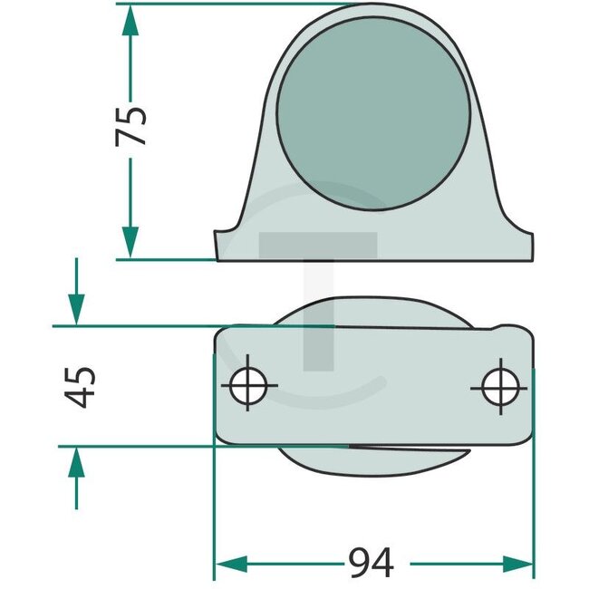GRANIT Achter- en breedtelicht links en rechts korte uitvoering 12V5WK / R5W | 615067
