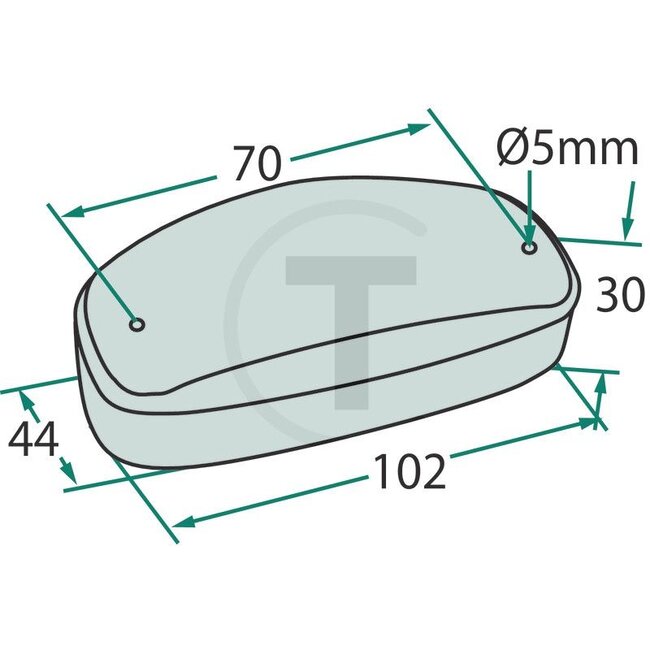 GRANIT Side marker light orange, 102 x 44 x 30 mm, 12 V, W5W - 2 pieces | 170884, 12.1012.001, FL.88.000