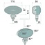 GRANIT Arbeitsscheinwerfer LED - Nennspannung: 12 / 24 V, Spannungsbereich: 10 - 30 V, Leuchtmittel: LED - CRV1A.49501.13