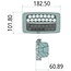 GRANIT LED work light spotlight and flood beam 2800 lm, IP67 Massey Ferguson | 3713137M1