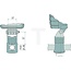GRANIT Bracket for work light plastic, mirror bracket max. Ø 28 mm | CAR2.49100.10