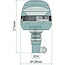 SACEX Rundumleuchte, LED VEGA LINE orange 12 / 24 V, Ø 128 mm, 200 mm, Steckstift | 21.87.L85.308